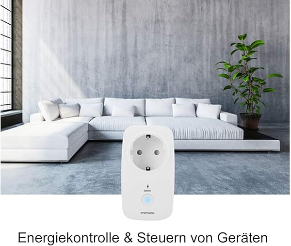 SMART HOME   Juego de contadores de corriente central 3 enchufes inalmbricos para control mediante aplicacin gratis