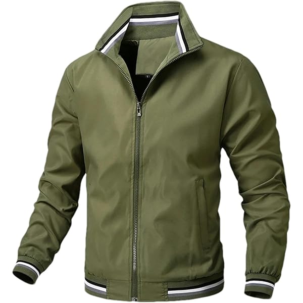 YSERB Men's Lightweight Jacket Light Track Jackets Casual Spring