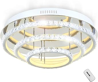 Led Deckenlampe Glas Kristall Deckenleuchte Licht Kronleuchter Lampe Luster Wohnzimmer Design Modern Xl 50cm Mit Fernbedienung Lewima Kolumb Amazon De Beleuchtung