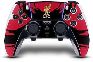 Head Case Designs Officially Licensed Liverpool Football Club Sweep Stroke Art Vinyl Sticker Gaming Skin Decal Cover Compatible With Sony PlayStation 5 PS5 DualSense Edge Controller