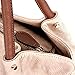 UTO Women Purse 3 Pieces Handbag Set PU Leather Tote Bag Satchel Shoulder Bags with Wristlet Wallet Apricot