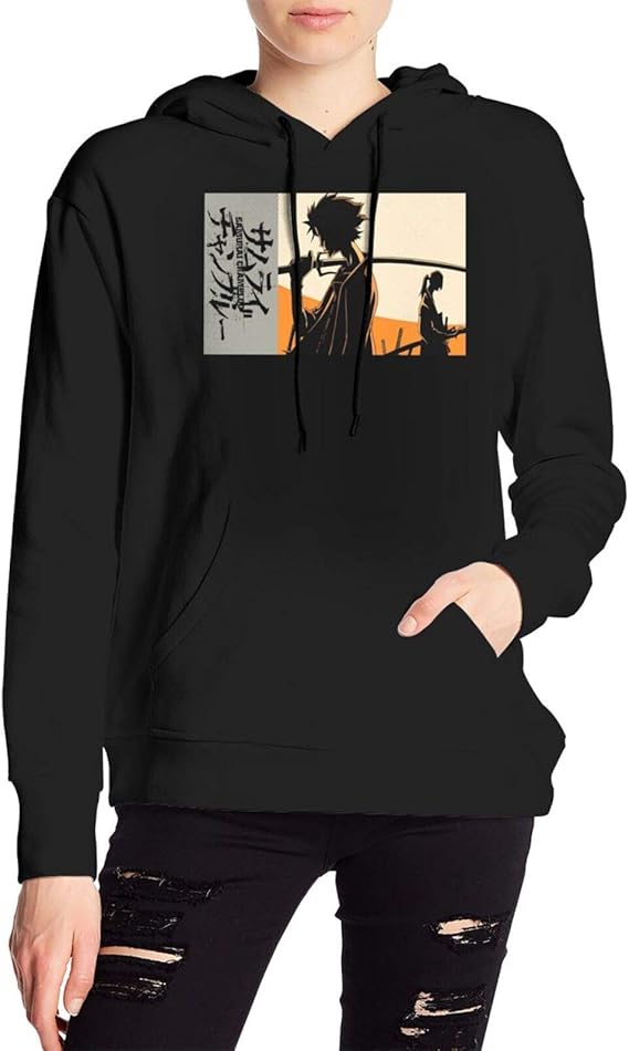 Amazon.com: Samurai Champloo Pockets Hoodies for Women and Teens Girl Soft Hooded Black: Clothing