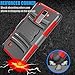LG Stylo 2 Case, LG Stylus 2/Stylus 2 Plus/Stylo 2V/Stylo 2 Plus Holster Belt, Tekcoo [Hoplite] Shock Absorbing [Red] Locking Clip Defender Heavy Full Body Kickstand Carrying Armor Cases Cover
