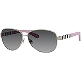 Kate Spade New York Women's Dalia Aviator Sunglasses, Silver & Gray Gradient, 58 mm