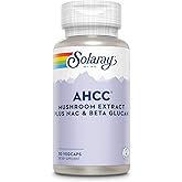SOLARAY AHCC Mushroom Supplement Plus NAC and Beta Glucan - Mushroom Complex for Powerful Wellness Support - 60-Day Guarantee, Lab Verified - 30 VegCaps, 30 Servings