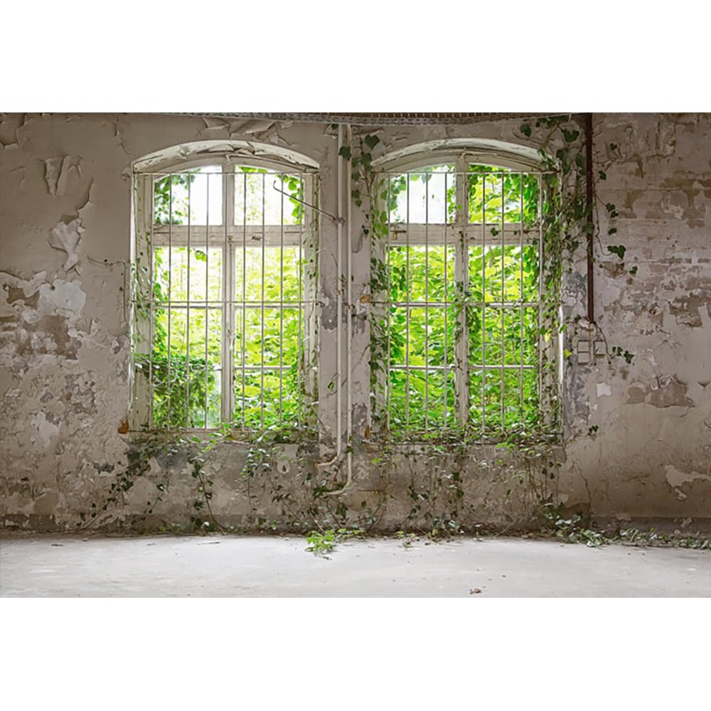 YongFoto 3x2m Vinyl Photo Backdrop Photography Abandoned Old Ruined Industrial Plant for Party Photo Shoot Kids Adults Studio Background Props 10ft