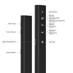 SunnyOcean Presentation Clicker, Rechargerable