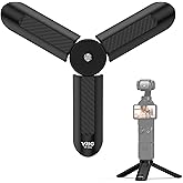 VRIG TP05S Mini Tripod for DJI OSMO Pocket4 &amp; Pocket3,Portable Pocket Stand Desk Small Handheld Selfie Stick with 1/4" Screw Vlog for Insta360 Luna Ultra,Insta360 X6/X5/X4/X3 /DJl Osmo Action 6/5Pro/4