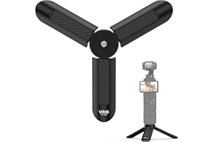 VRIG EXPRESS VRIG TP05S Mini Tripod for DJI OSMO Pocket 3,Portable Pocket Stand Desk Small Handheld Selfie Stick with 1/4" Screw Vlog for insta360 X5/X4/X3 /DJl Osmo Action 5 Pro/4/3