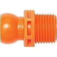 Loc-Line - 51805 Coolant Hose Component, Acetal Copolymer, Connector, 1/2" Hose ID, 1/2" NPT (Pack of 4)