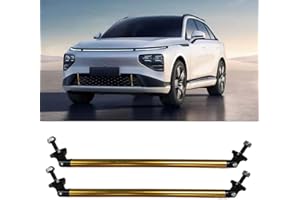 BDZMC 2PCS 11.42'' Splitter Strut Rods, Car Bumper Strut Rods, Front Lip Rod Protector Splitter, Adjustable Tie Support Bars, Lip Bumper Splitter, Universal Splitter Diffuser Strut Rods (Gold)