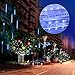 FYYZY Icicle Lights Snowfall Meteor Shower Rain Light Christmas LED Decoration Falling Drop String Light 8 Tubes 288 LEDs(Blue, 30cm), 1 Pack