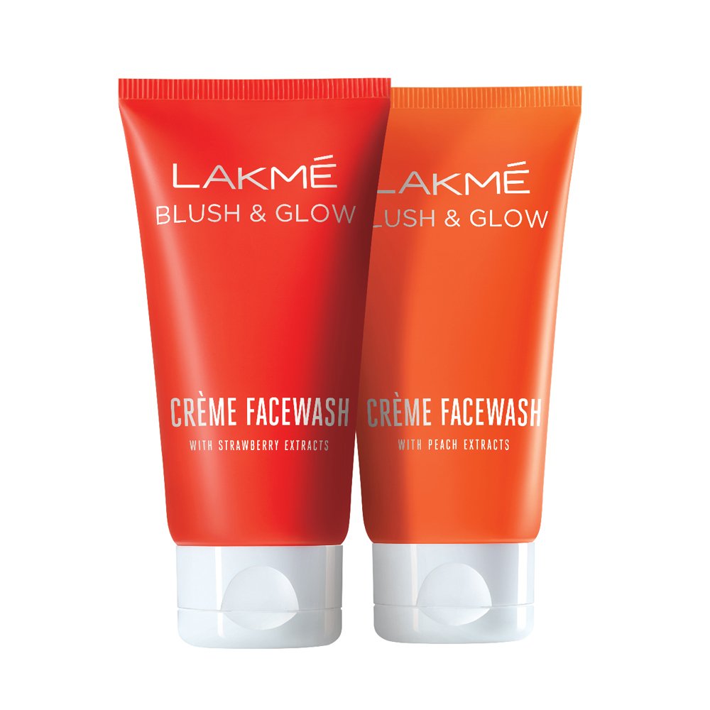 lakme peach cream face wash