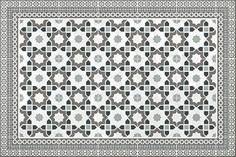 Hd86 Tap0019 120240 Vertgris Tapis Vinyle Vertgris 240 X