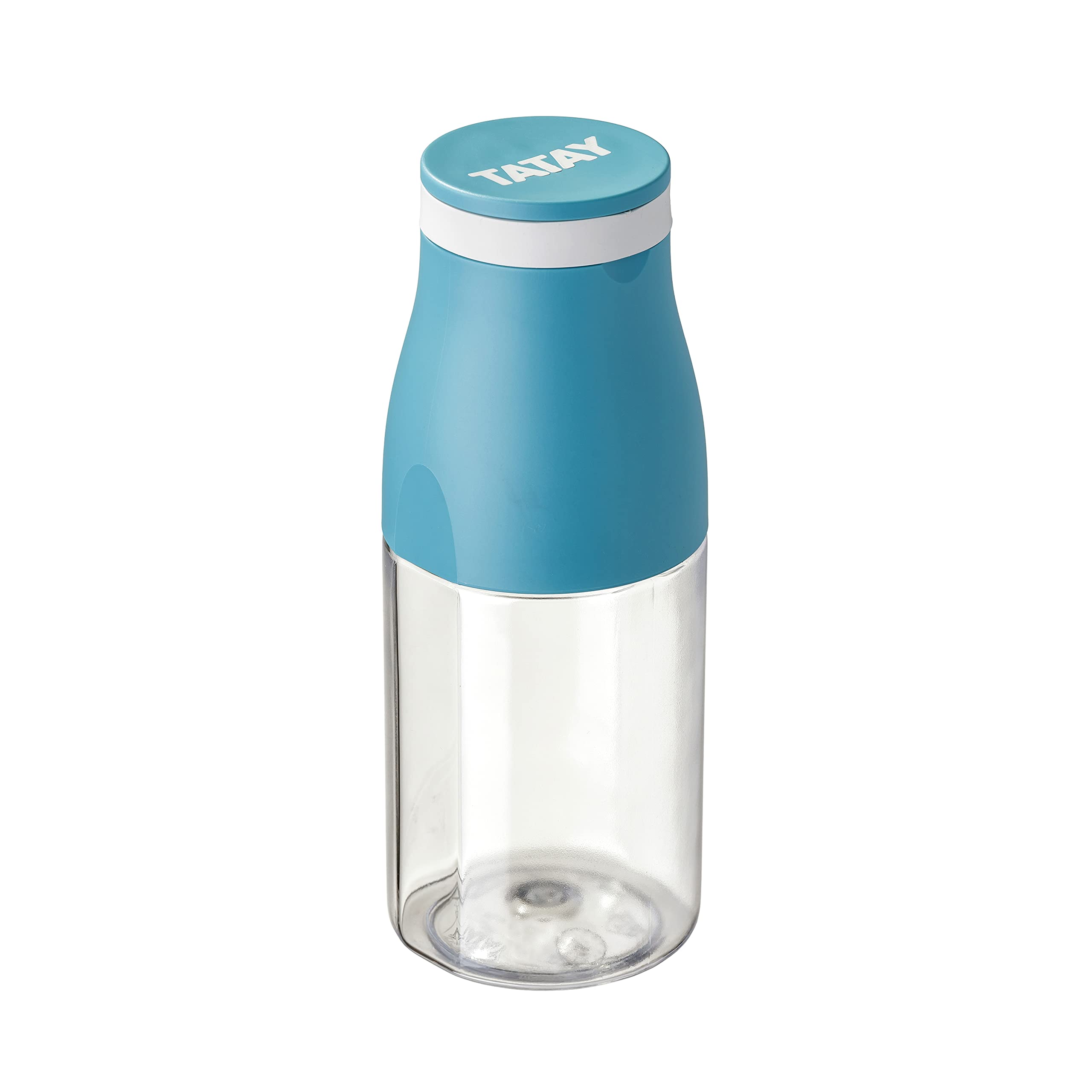 TATAY Drinks Bottle 400 ml Urban Drink | Cup Lid with Elastic Band | Leakproof and Durable | BPA-Free Tritan | Dishwasher, Microwave, Fridge and Freezer Safe | 6.7x6.7x17.3 cm, Blue
