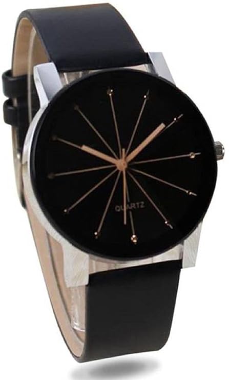 Krupa Enterprise Quartz Movement Analogue Black Dial Women's Watch - crital2558