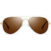 SUNGAIT Classic Aviator Sunglasses for Men Women Polarized UV400 Protection Vintage Retro Chic