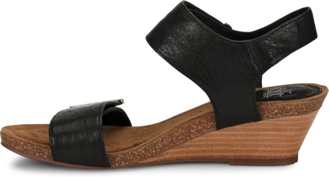 sofft verdi leather wedge sandals