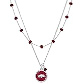 From the Heart Arkansas Razorbacks Ivy Necklace Silver Chain Jewelry Gift UA