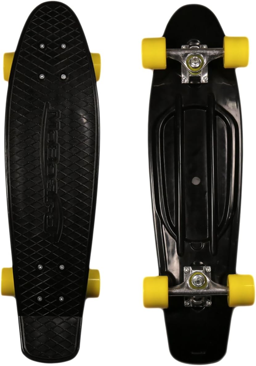 27-inch Vintage Skateboard - Skate for Beginners and Professionals - Shortboard for Kids and Adults - Stylish Board with Interchangeable Wheels