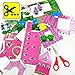Paper City Princess Castle Educational Toys for Kids - Creativity Kit (Cut, Glue, Color, Play, Create Your Own Cartoon) - 3D Puzzles for Kids Ages 4-8 for Boys & Girls