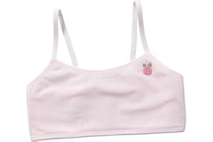 Girls Underwear Girls' Puberty Color Mesh Thin Style Sports Bra Sports Bra Top Seamless Training White Teen Camisole Style