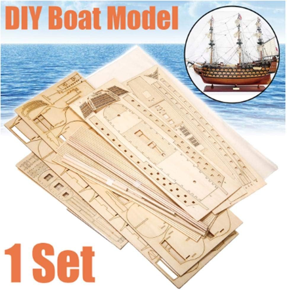 LYXin Decoration 1 Set DIY Handmade Assembly Ship Wooden Sailing Boat Model Kit Ship Handmade Assembly Decoration Gift For Children