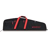 Allen Company Ruger Flagstaff Rifle Case - 40-Inch Soft Gun Bag - Hunting and Shooting Accessories - Black/Red