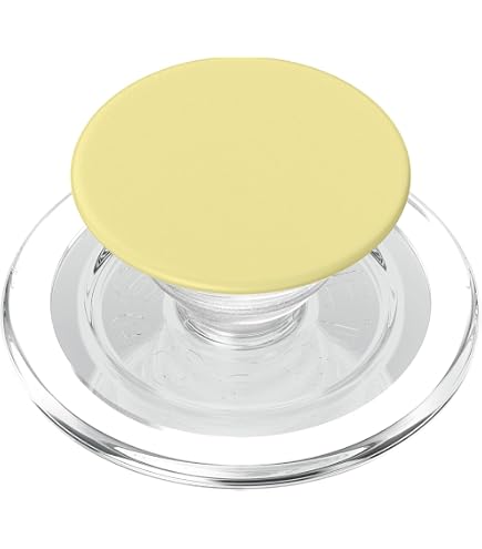 Design a spirale giallo chiaro pastello tinta unita PopSockets PopGrip