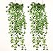 XIAOHESHOP XHSP 2pcs Artificial Green Ivy Vine Potato Leaves Garland Plants Vine Fake Foliage Home Decor,35