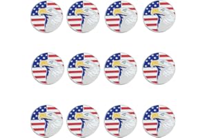 GOLTERS Golf Ball Markers Assorted Patterns Value Pack of 12 Golf Gifts, Golf Cap Clips and Divot Repair Tools Parter Accessories Sets for Men Women Golfer