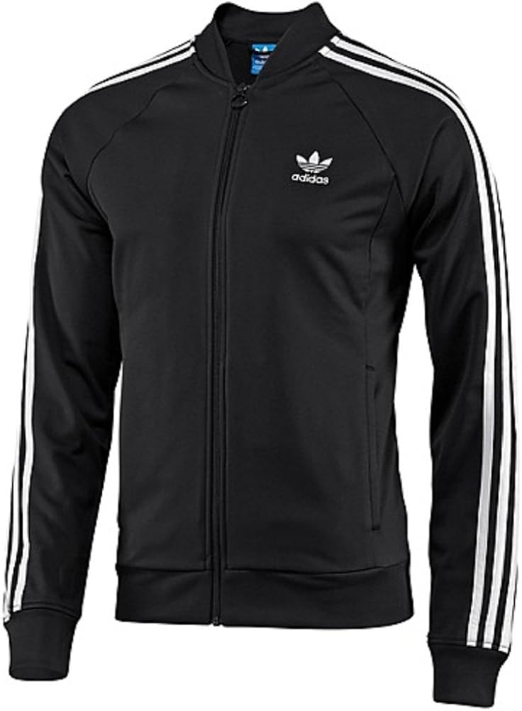 adidas superstar jacket black and white