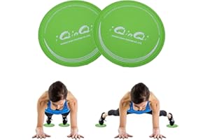 Exercise Sliders, iQinQi Dual Sided Core Sliders, Gliders Exercise Discs Use on Hardwood Floors, Workout Sliders Fitness Disc