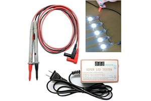 BANHEY LED Light and TV Backlight Tester, 0-300V Adaptive Voltage LED Strip Lamp Beads Repair Testing Tool with Gold Plated Pin and Power Cable, Suitable for All LED Light Repairs