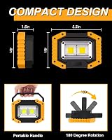 Beizkna 30W LED Work Light Rechargeable Battery Powered Floodlight 2000LM USB view 4