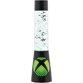 Paladone Xbox Glitter Flow Lamp, Night Light Mood Lighting, 33 cm | 33cm Glitter Flow Effect &bull; Floating Xbox Controller Icons &bull; USB Or Battery Powered Display