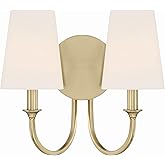 Crystorama Payton 2 Light Vibrant Gold Sconce
