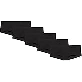 Amazon Essentials Women's Cotton Boyshort Underwear (Available in Plus Size), Pack of 5