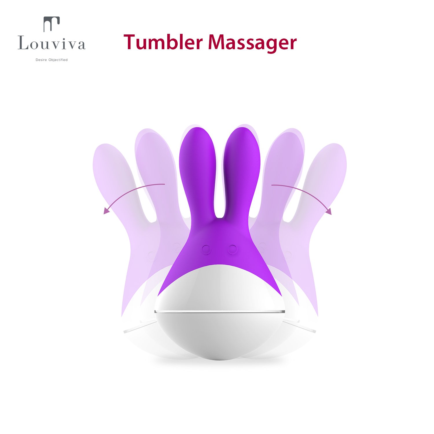 Louviva Vibrador Sexual Nombrado Dudu Consolador de Sensación Perfecta y Diseño de Moda Carga Fácil y Rápida (Púrpura)