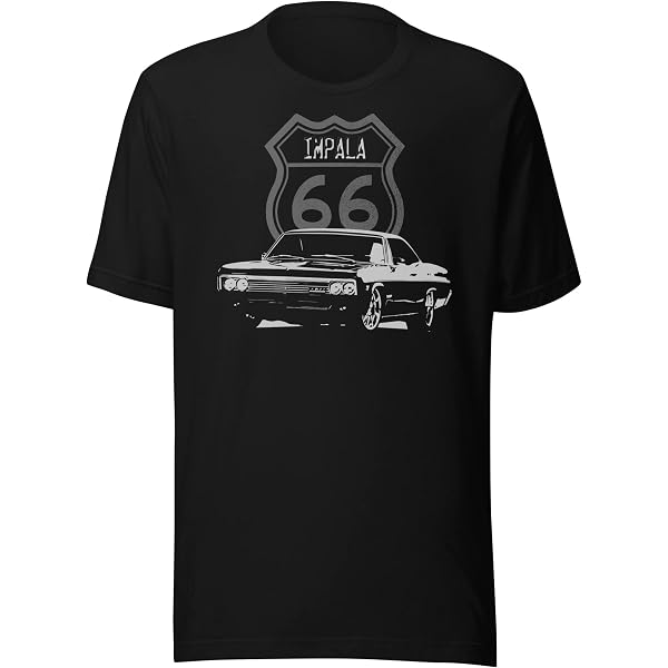 JG Infinite 1968 Blue Camaro SS T-Shirt - Classic Muscle Car Design Unisex Tee (Navy, Large)