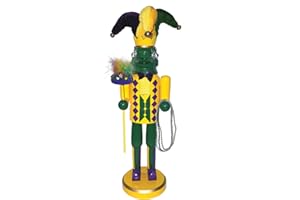 Santa's Workshop 70701 Mardi Gras Gator Nutcracker, 14", Multi