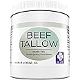 MD. Life Beef Tallow for Cooking - Food Grade Grass Fed Beef Tallow for Cooking Oil Replacement - 16 Onces - Pasture Raised Keto Friendly Beef Tallow- Used to Make Candles & Soap