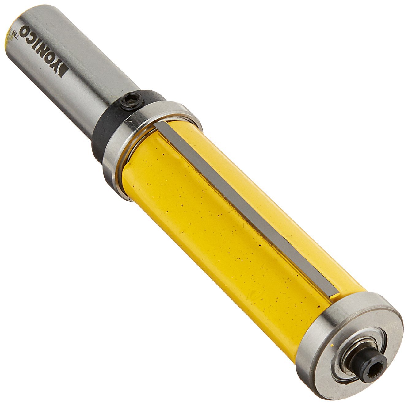 Yonico 14134 - Flush Trim Top and Bottom Bearing Router Bit, Diameter: 3/4", Cutting Height: 2" - 1/2" Shank — image 1