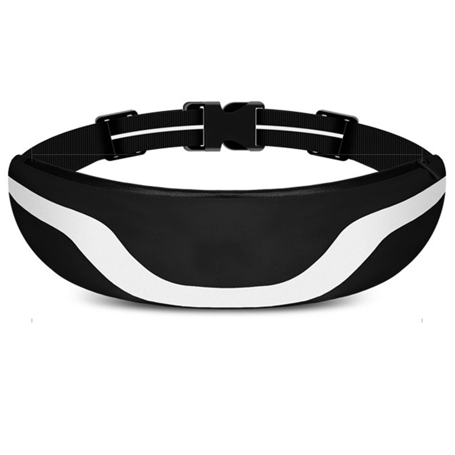 Sakruda Running Belt,Waist Bag Packs,Waterproof Fanny pack for Man Women Carrying 6.3” Iphone with Earphone Jack,Reflective Stripe for Outdoor Hiking,Marathon,Fitness,Stretchy Waist Size Up to 53 Inch