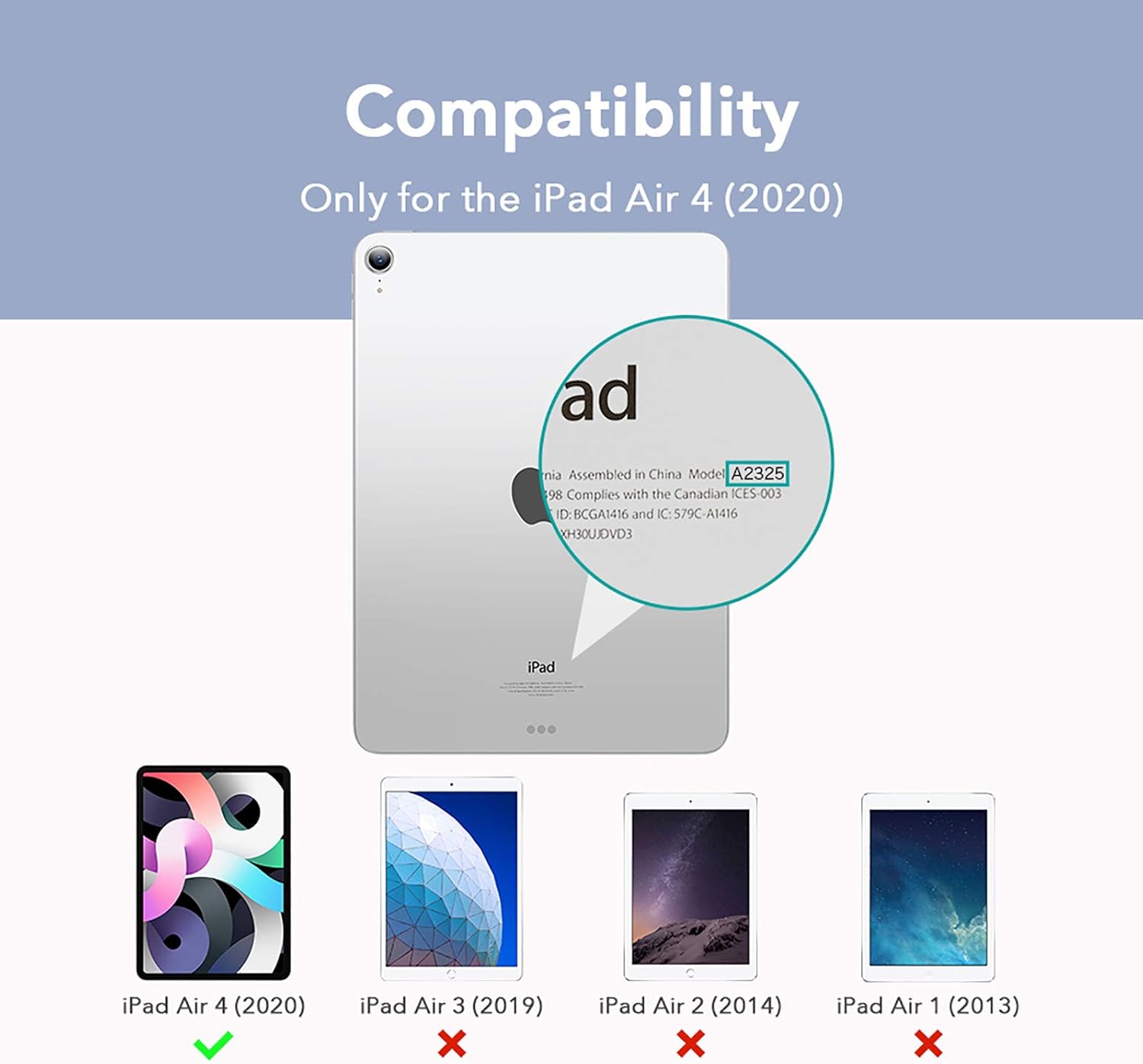 ESR iPad Air 11 Inch Case for M4/M3/M2 (2026/2025/2024) & Air 5th/4th Gen (2022/2020), Powerful Magnetic Attachment - Image 3