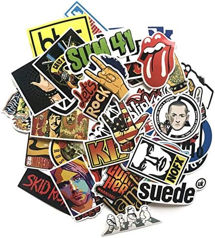 Freedomanoth Sticker Pack [52-Pcs], Graffiti Sticker Decals Vinyls For Laptop,Cars,Motorcycle,Bicycle,Skateboard Luggage,Bumper Stickers Hippie Decals Bomb Waterproof
