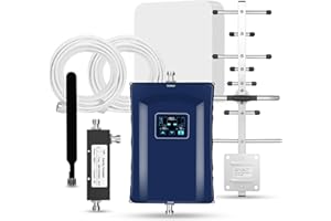 BAMWIRZ Cell Phone Booster for Home,Up to 6500 sq ft,Cell Phone Signal Booster for Band 66/25/2/4/5/12/13/17,Boost 5G 4G Data for All U.S. Carriers FCC Approved Cell Booster