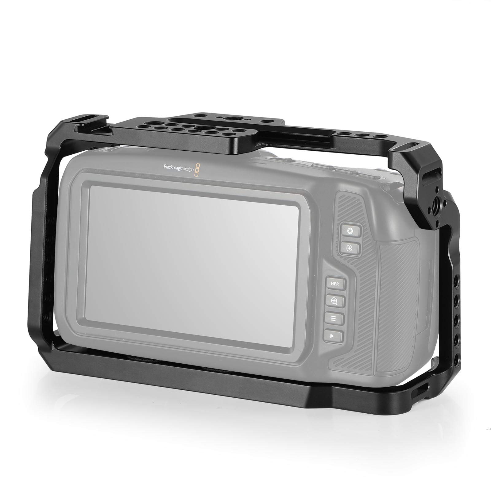 [New Version] SMALLRIG BMPCC 4K & 6K Cage for Blackmagic Design Pocket Cinema Camera 4K & 6K w/Cold Shoe, NATO Rail – 2203