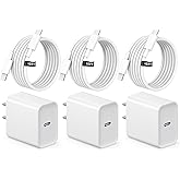USB C Charger for iPhone 16 Charger, 3Pack 10FT USB C to Type C Cable with USB C Charger Block Compatible with iPhone 17/16 P