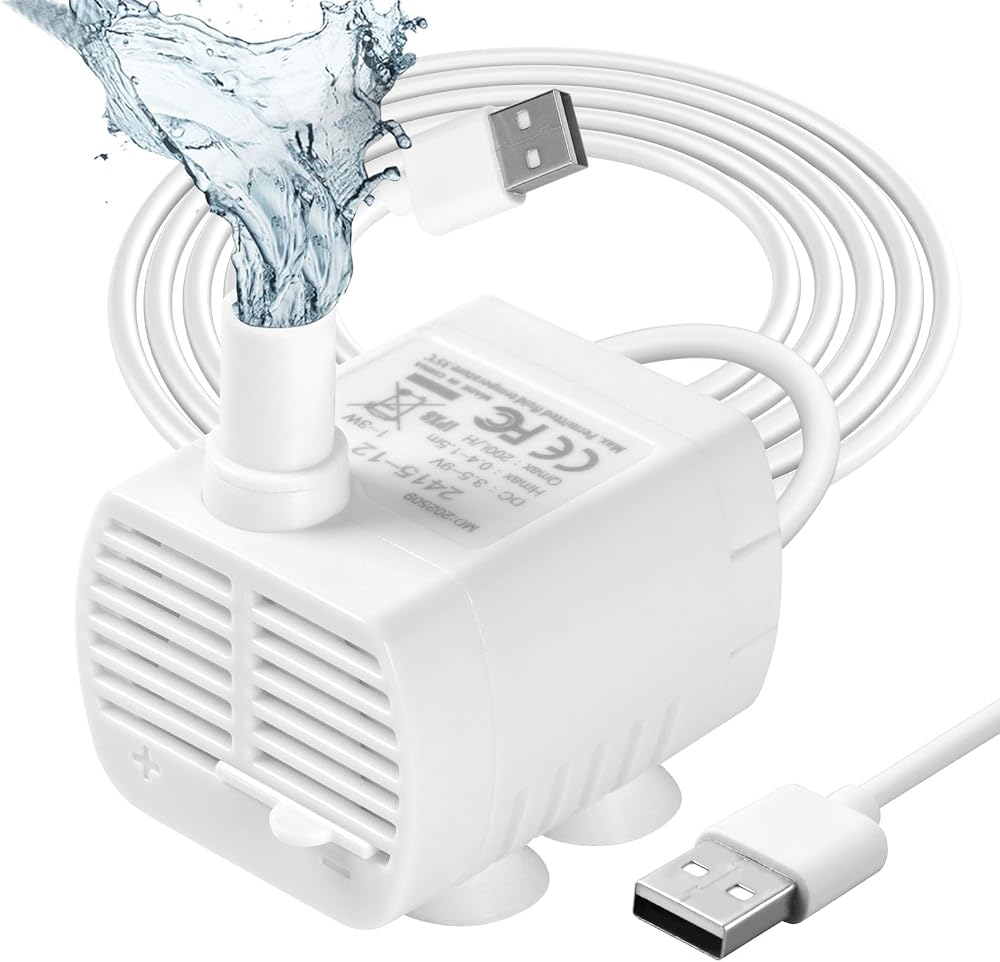 flintronic Submersible 3W Water Pump 200L/H USB Quiet for Aquarium